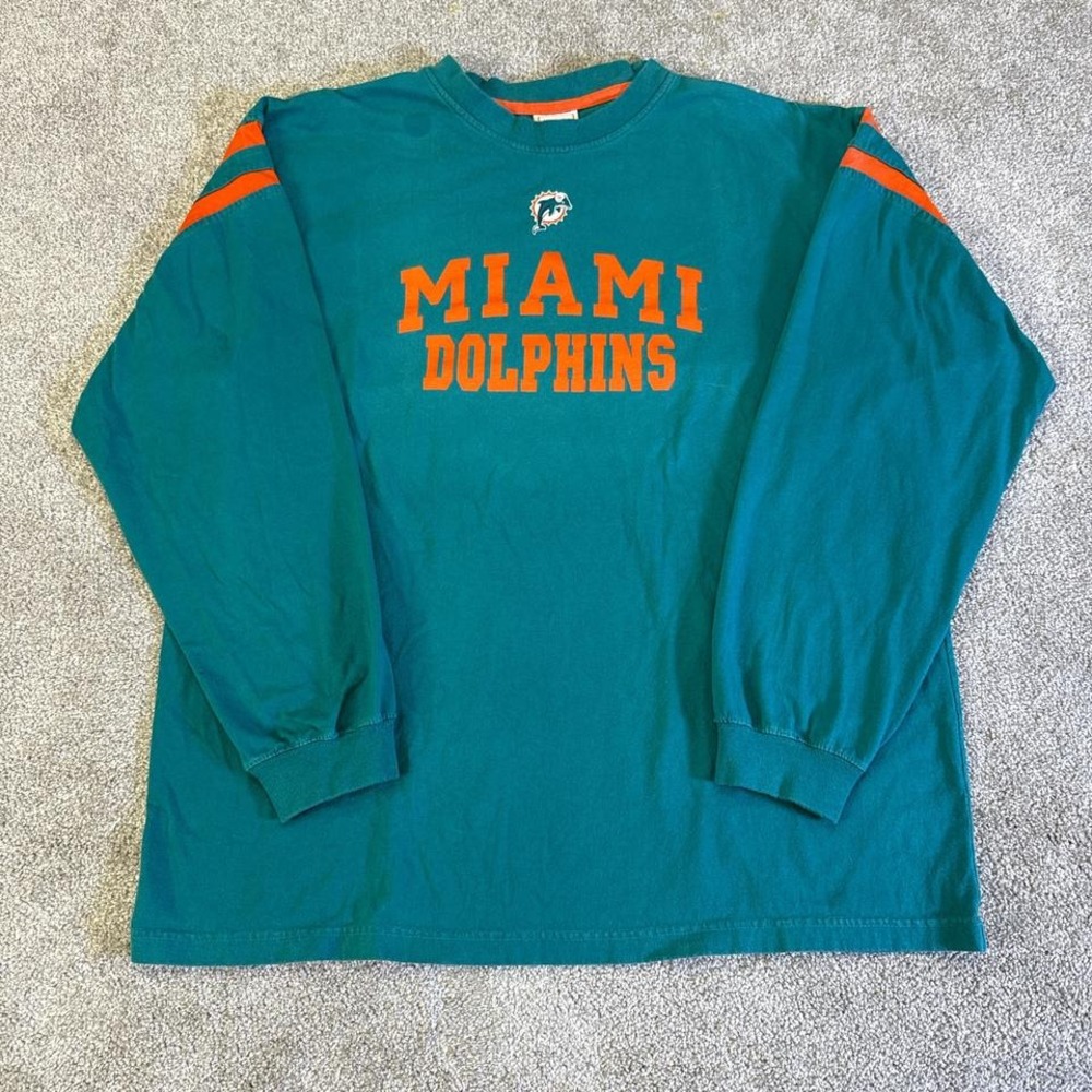 Vintage Miami Dolphins NFL Heavy Long Sleeve Shirt Men's